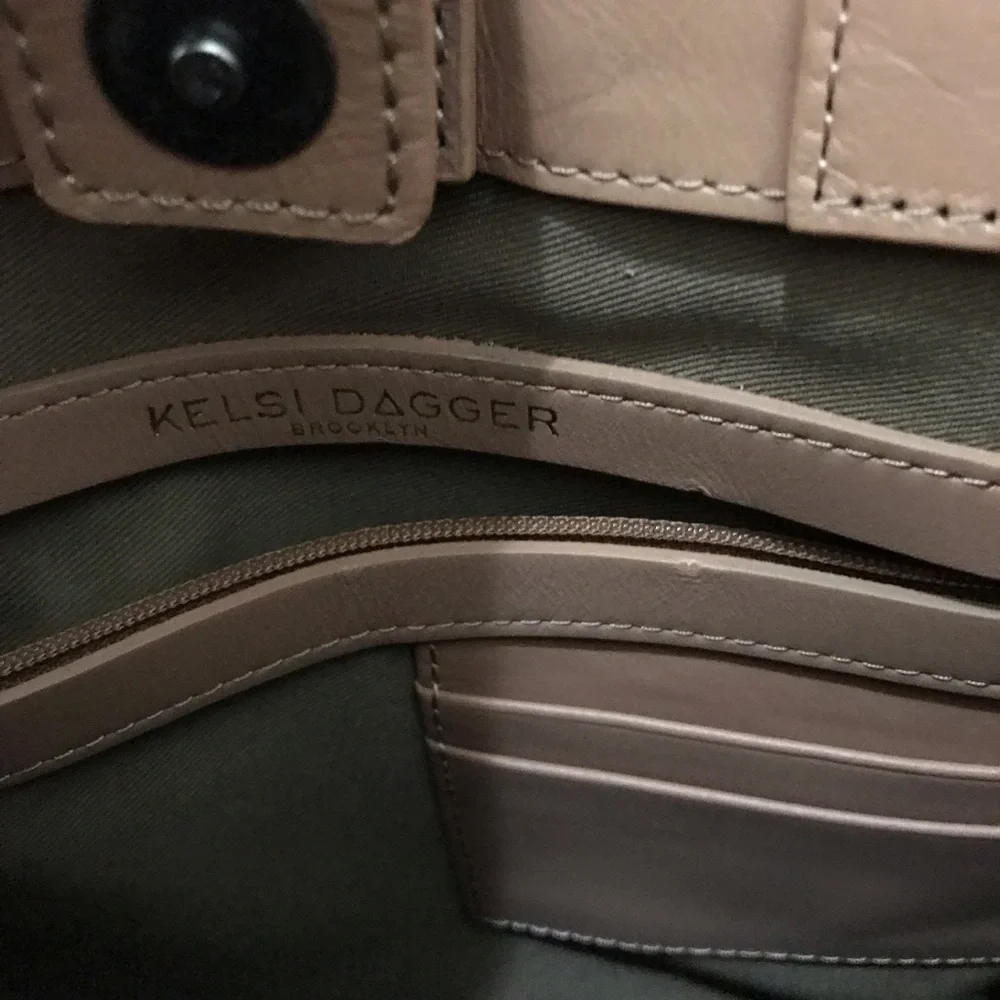 Kelsi Dagger Brooklyn Tan Suede and Leather Crossbody Bag